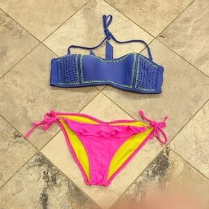 Xhilaration Blue Bikini Top